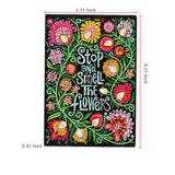 DIY Diamond Painting Notebook - Stop and smell the flower (No lines)