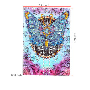 DIY Diamond Painting Notebook - Butterfly (No lines)