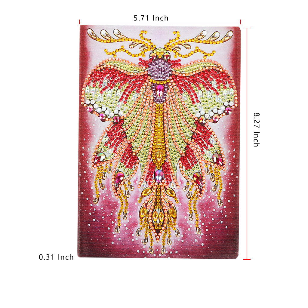 DIY Diamond Painting Notebook - Phoenix (No lines)