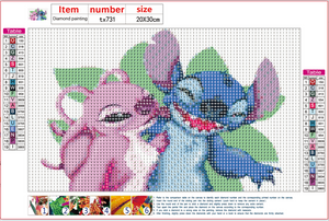 Full Diamond Painting kit - Stitch