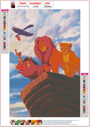 Full Diamond Painting kit - The lion king