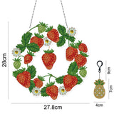 5D diamond painting Christmas Decoration Glowing Wreath (Gift the same type of keychain) - Hibah-Diamond painting art studio