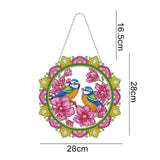 5D diamond painting Christmas Decoration Glowing Wreath - Hibah-Diamond painting art studio