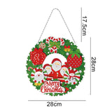 5D diamond painting Christmas Decoration Glowing Wreath - Hibah-Diamond painting art studio