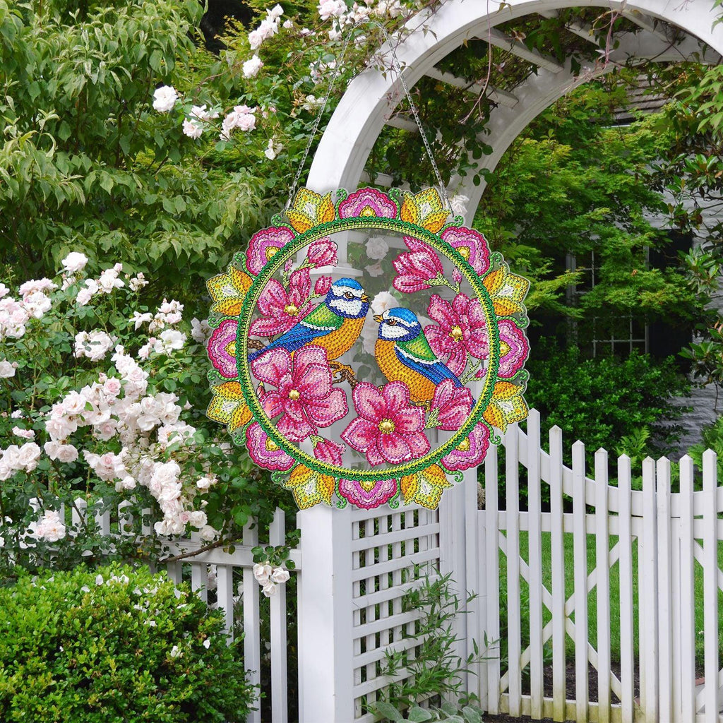 5D diamond painting Christmas Decoration Glowing Wreath - Hibah-Diamond painting art studio