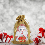 5D diamond painting Christmas decoration Linen candy bag gift bag - Hibah-Diamond painting art studio