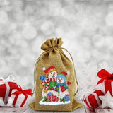 5D diamond painting Christmas decoration Linen candy bag gift bag - Hibah-Diamond painting art studio