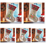 5D diamond painting Christmas stocking Linen candy bag gift bag