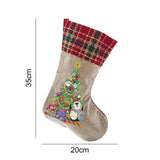5D diamond painting Christmas stocking Linen candy bag gift bag - Hibah-Diamond painting art studio