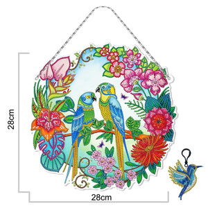 5D diamond painting Decoration Glowing Wreath (Gift the same type of keychain) - Hibah-Diamond painting art studio