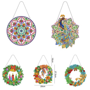 5D diamond painting Decoration Glowing Wreath - Hibah-Diamond painting art studio