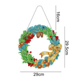 5D diamond painting Decoration Glowing Wreath - Hibah-Diamond painting art studio