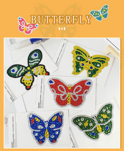 butterfly AH1698 5D Diamond Painting -  – Five