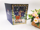 5D DIY Diamond Painting Christmas Greeting Card Xmas Gift (4 pcs) - Hibah-Diamond painting art studio