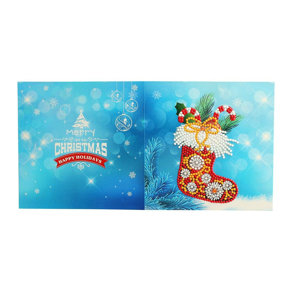5D DIY Diamond Painting Christmas Greeting Card Xmas Gift (8 pcs) - Hibah-Diamond painting art studio