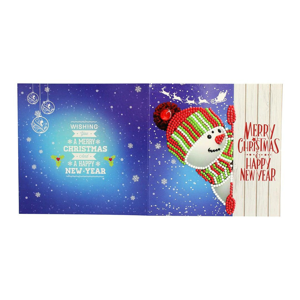 5D DIY Diamond Painting Christmas Greeting Card Xmas Gift (8 pcs) - Hibah-Diamond painting art studio