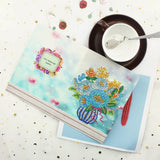 5D DIY Diamond Painting Greeting Card - Flowers and birds (6 pcs) - Hibah-Diamond painting art studio