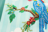 5D DIY Diamond Painting Greeting Card - Flowers and birds (6 pcs) - Hibah-Diamond painting art studio