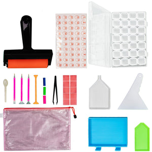 5D DIY Diamond Painting Tool - Complete tool kit - Hibah-Diamond painting art studio