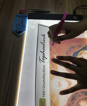 5D DIY Diamond Painting Tool - LED Diamond Painting Light Pad (Dimmable) - Hibah-Diamond painting art studio