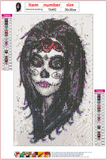 Full Diamond Painting kit - Cartoon Halloween girl