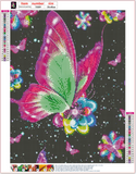Full Diamond Painting kit - Shiny butterfly