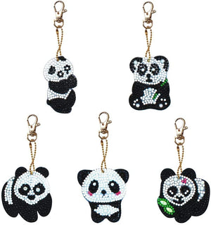DIY Diamond Painting Keychain - Panda keychain