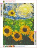 Full Diamond Painting kit - Sunflower