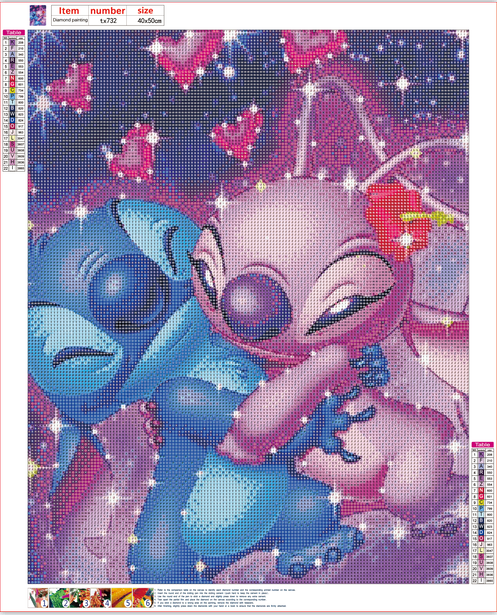 Full Diamond Painting kit - Stitch