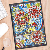 DIY Diamond Painting Notebook - Flower (With lines)
