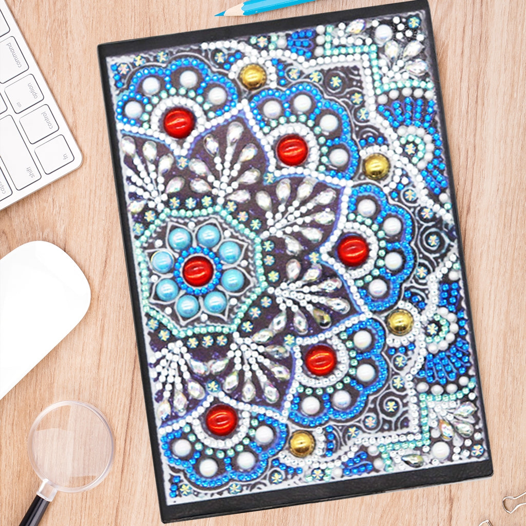 DIY Diamond Painting Notebook - Mandala (No lines)