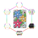 DIY Diamond Painting Notebook - Flower (No lines)