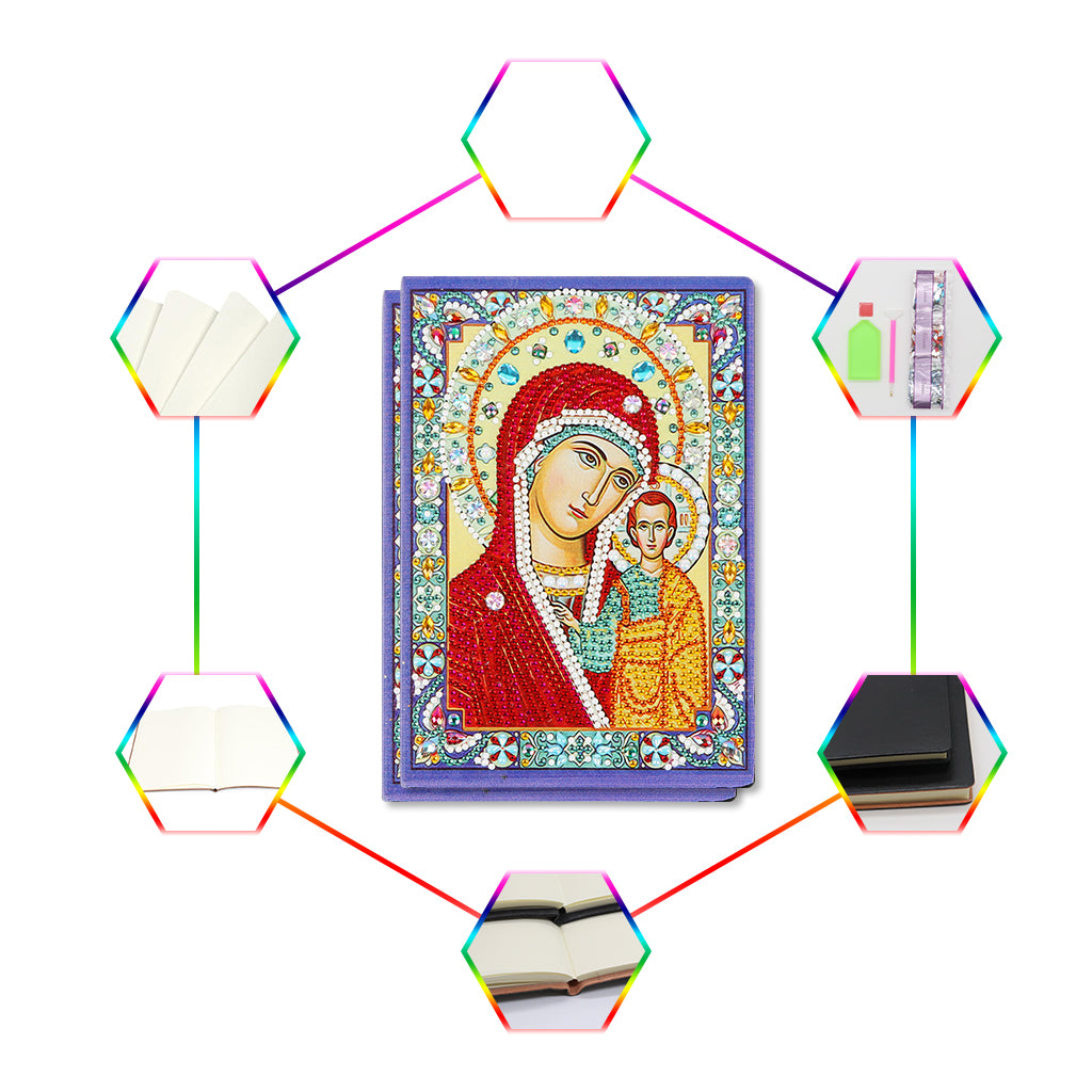 DIY Diamond Painting Notebook - Religious (No lines)