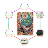 DIY Diamond Painting Notebook - Owl (No lines)