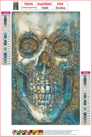 Full Diamond Painting kit - skull