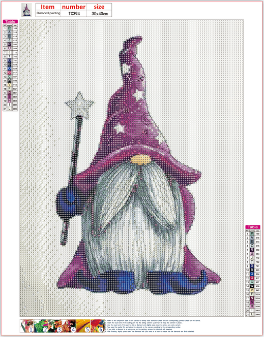 Full Diamond Painting kit - Christmas goblin midget