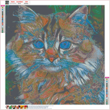 Full Diamond Painting kit - Cat