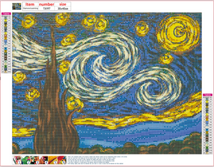 Full Diamond Painting kit - Van Gogh Starry Sky