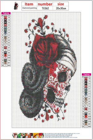 Full Diamond Painting kit - Skull girl