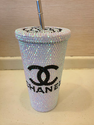 DIY Large capacity straw cup  (with glue tools)- CHANEL