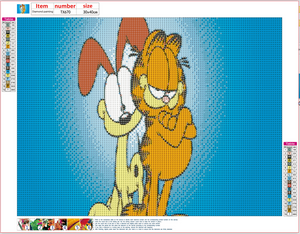 Full Diamond Painting kit - Garfield