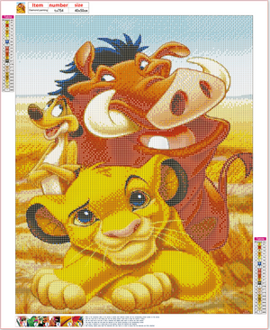 Full Diamond Painting kit - The lion king