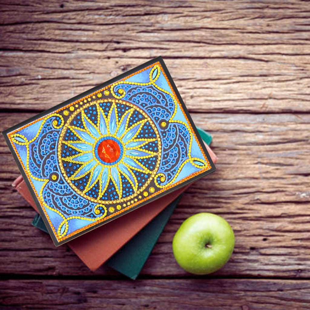 DIY Diamond Painting Notebook - Mandala (With lines)