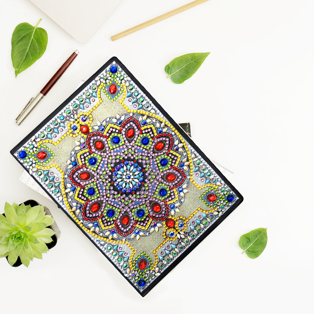 DIY Diamond Painting Notebook - Mandala (No lines)