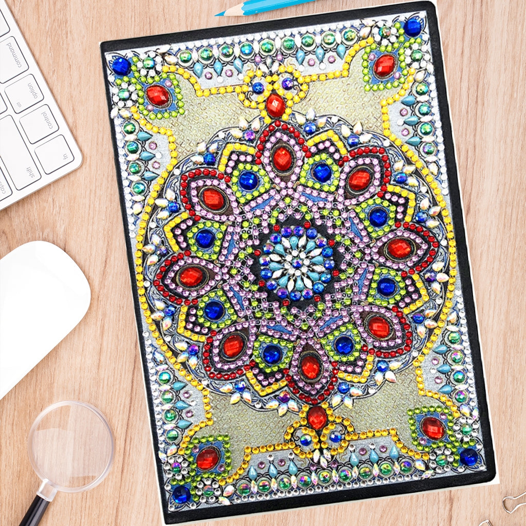 DIY Diamond Painting Notebook - Mandala (No lines)
