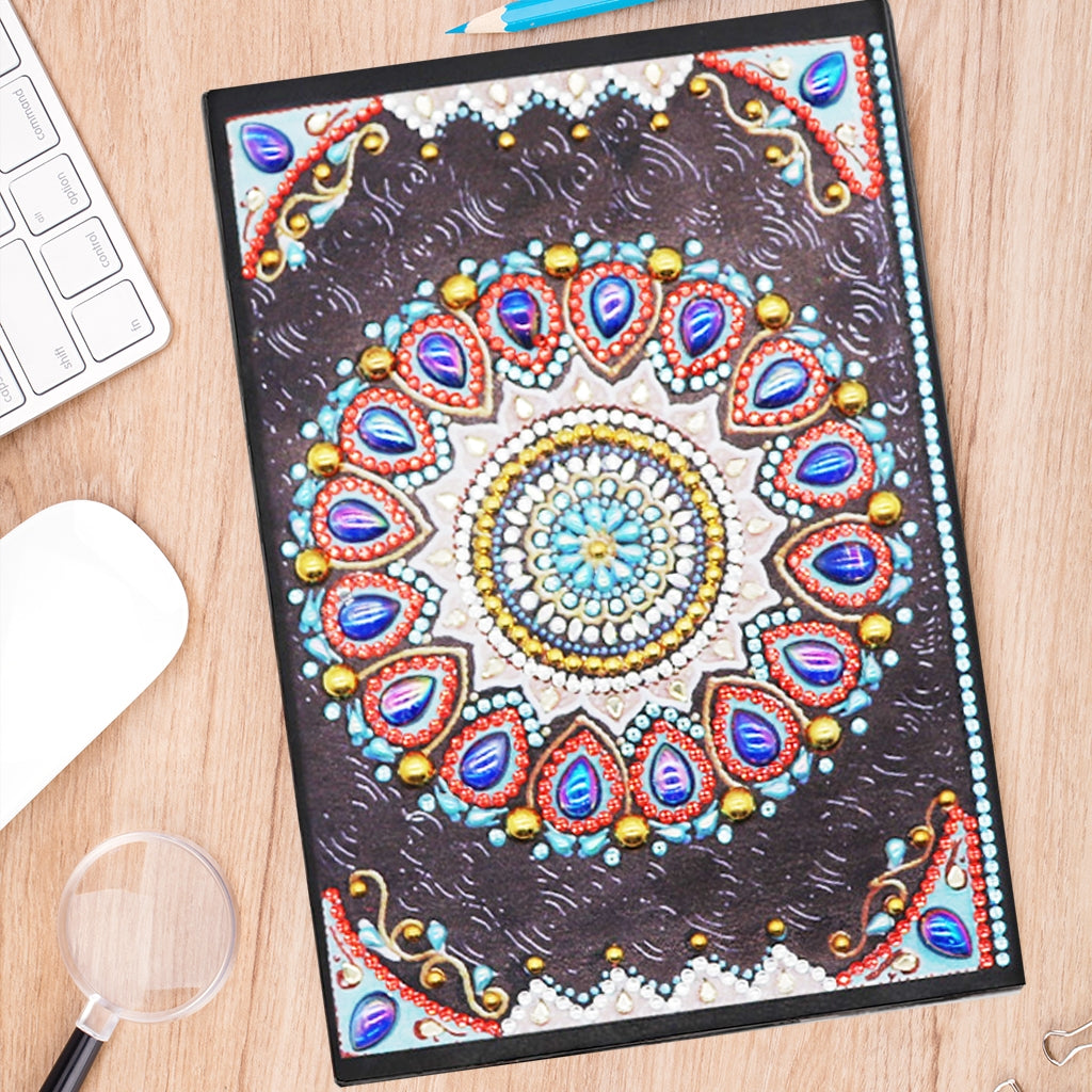 DIY Diamond Painting Notebook - Mandala (No lines)