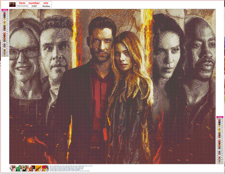 Full Diamond Painting kit - Lucifer TV