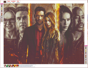 Full Diamond Painting kit - Lucifer TV