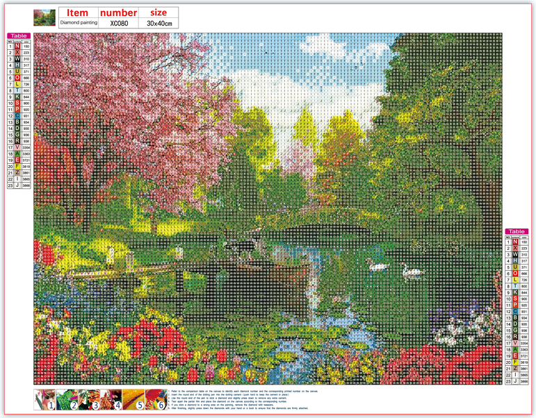 Full Diamond Painting kit - Beautiful park view