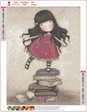 Full Diamond Painting kit - Gorjuss girl - New heights